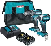 [Makita] 2 Piece Brushless Combo Kit - DHP485Z, DTD153Z, 2 x BL1840B, DC18SD & Carry Case - (AU PLUG/STOCK)