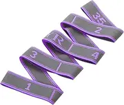 Yoga Auxiliary Stretching Strap 9 Loop Yoga Stretch Band For Physical-Therapy Pilates Dance Fitness And Gymnastics