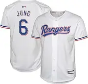 OuterStuff Josh Jung Texas Rangers MLB Kids Youth 8-20 White Home Player Jersey