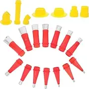 1 Set Glue Nozzle Grout Tool Caulking Tip Reusable Caulking Nozzle Applicator Finishing Tool Rubber Caulking Tool Caulk Nozzle Tip Tool to Remove Old Caulking Nozzle Tool Kit