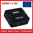 HDMI to AV Converter Composite RCA CVBS HDMI2AV Adapter Full HD 1080p TV - LUX