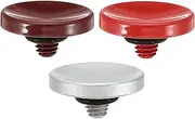 uxcell Camera Shutter Button, 3 Pack Soft Shutter Release Button Pure Copper Camera Button Concave Suitable for Nikon for Fujifilm for Leica DSLR/SLR Camera, Dark Red Silver Red