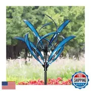 LimeHill Wind Spinner for Yard and Garden - Large Metal Kinetic Wind Sculptur