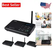 Adjustable FM Wireless Intercom System - 1 Mile Range & User-Friendly Design