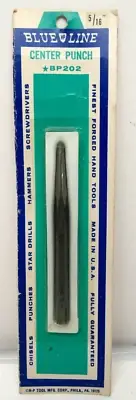 RARE Vintage H-P Tool Blue Line 5/16" Center Punch BP202 4.5" Long USA Made NOS