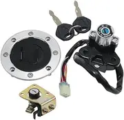 Ignition Switch Gas Cap Cover Seat Lock Key for Suzuki GSX1200 FSW/FSX,GSX400 FSV/FSK1(GK7B) Inazuma for Suzuki GSX600 GSXR600 GSX750 GSXR750 TL1000R TL1000S Ignition Switch Gas Cap