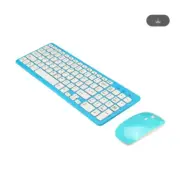 French Keyboard Wireless 2400DPI Mouse 2.4Ghz Ultra-Slim AZERTY Keyboard Mouse S