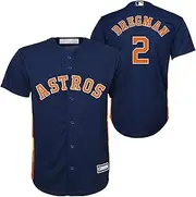 OuterStuff Alex Bregman Houston Astros MLB Kids Youth 8-20 Navy Alternate Player Jersey