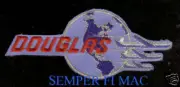 DOUGLAS AIRCRAFT COMPANY 1940s HAT PATCH LONG BEACH CA PIN UP PILOT CREW GIFT