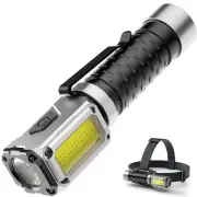 Rechargeable Flashlights High Lumens, 2000LM Bright Pocket Magnetic Flashligh...