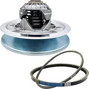 Bridiof FBT2 Driven Clutch Assembly with Belts For YAMAHA GAS Golf Cart G29 YDRA Drive 2007-up and Drive2 2017-up, Aluminum Rear Secondary Sheave, JW8-G6202-26-00