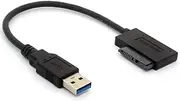 USB 3.0 to SATA 7+6 13pin Slimline Sata Adapter Cable 5Gbps Compatible for Laptop CD DVD ROM Optical Drive