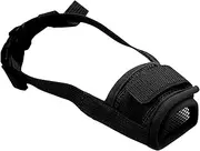 Short Snout Dog Muzzle – Soft Air Mesh Breathable Muzzle, Medium and Small Breed Dogs | Adjustable Cage Mouth Cover, Pet Muzzle French Bulldog, Shih Tzu Pug Drink Freely Lightweight Mesh Muzzle