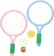 Mipcase 1 Set Badminton Racquet Sports Equipment Racket Sports Racket with Balls Sports Playthings Plastic