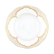 Herend Canton Gold Rim Soup Plate