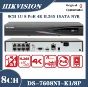 Hikvision DS-7608NI-K1/8P 8CH 1U 8 PoE 4K NVR H.265 1SATA Network Video Recorder