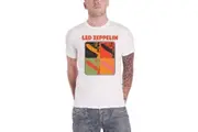 Led Zeppelin T Shirt LZ1 Pop Art Band Logo new Official Mens White