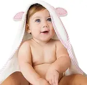 San Francisco Baby Towels for Newborn - Hooded Baby Bath Towels for Boys and Girls, Kids Bath Towels with Hood, Pink