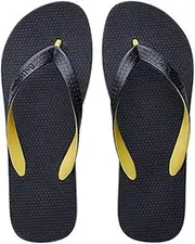 [WSLCN] Summer Beach Flip Flops Thong Sandals for Women Men and Teens Pool Shoes Yellow 40