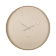 Karlsson Mr Brown Wall Clock 51cm Classic Quartz Battery Operated Clock For Living Room Bedroom