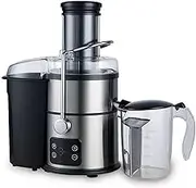Masticating Juicer Machines，juicer Machines Vegetable and Fruit 1200w， Enjoy Smooth and Nutritious Juice with A Slow Chewing Juicer, with Two Juice Outlets for Separating Residue and Juice