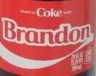 Share a Coke with Brandon 2025 Personalized Gift Coca Cola Bottle 20oz