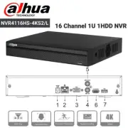 Dahua NVR4116HS-4KS2/L 4K 16CH Network Security Camera System H.265+ 1SATA HDD