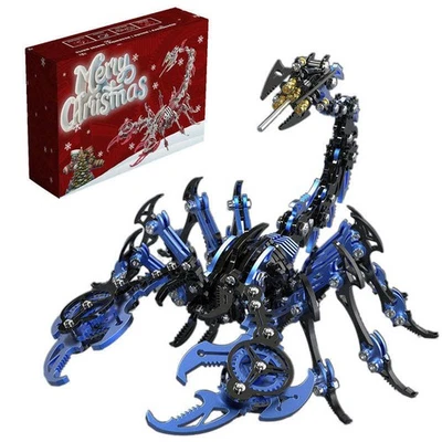 3D Metal Black-Gold Scorpion Handmade Assembly Educational Puzzle DIY Toy