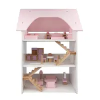 在飛比找momo購物網優惠-【寶貝樂】嚴選 三層別墅木製玩具木製扮家家酒玩具組
