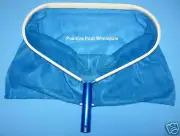 POOL SKIMMER LEAF RAKE NET DEEP BAG ALUMINUM FRAME