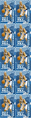 Jason Kidd Dallas Mavericks 2011 NBA Champion Mint Stamp Strip of 10