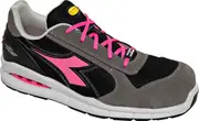 Diadora Utility Run Net AB Low S1PS, safety shoes unisex , color: Dark Grey/Black/Pink , size: 42 EU