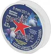 Pepperell Stretch 0.8mm Magic Bead and Jewelry Cord, 5m Clear