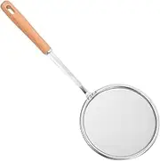 Fine Mesh Skimmer Spoon Colander with Handle Multi Functional Cooking Strainer for Efficient Food Preparation Easy to Clean and Space Saving Design