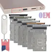 OEM SIM Tray Nano SIM Holder Slot + Pin For Samsung Galaxy S24/S24+/S24 Ultra 5G