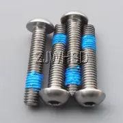 4pcs M5 x 25 mm Titanium Ti Screw Bolt Allen Hex Socket Button Head ThreadLocker