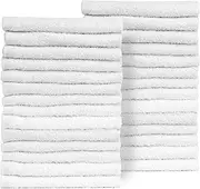 TEXTILE EMPIRE Salon Towels for Hair Stylist - Pack of 24, Not Bleach Proof, 16 by 27 Inches, Highly Absorbent Cotton Towels for Hand, Gym, Beauty, Spa, and Home Hair Care