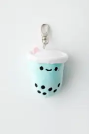smoko butterfly pea boba keychain