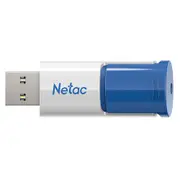 Netac U182 USB Flash Drive - 32GB - Blue / White USB 3.0 - Retractable [NT03U182N-032G-30BL]