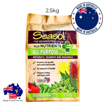Seasol Seaweed Solution Plus Nutrients All Purpose Fertiliser 2.5kg