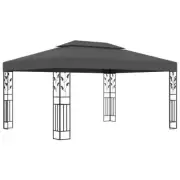 Garden Gazebo With Vents 3x4m Water-Resistant Canopy Wedding Event Party Tent