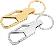 SOLUSTRE Metal Keychains for Men Zinc Alloy Car Key Ring Clip Key Hooks Keyring Decorative Accessory