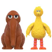 Super7 Sesame Street ReAction Big Bird and Mr Snuffleupagus Twin Pack
