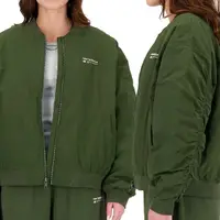 在飛比找momo購物網優惠-【NEW BALANCE】女款 軍綠色 百搭 舒適 燙印 防