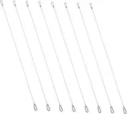 MAGICLULU 8pcs Safety Cable Lock Luggage Lock Safety Cable Safety Wire Heavy Duty Cable Rope Safety Cable Wire Security Cable Luggage Lock Safety Cable for Padlock Silver Carbon Steel