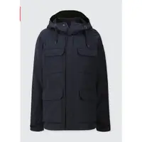 在飛比找蝦皮購物優惠-UNIQLO 男裝 登山機能六口袋連帽外套 深藍 size 