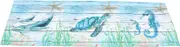 LIFKICH Window Valance Sea Style Half Curtain Kitchen Decor Delicate Ocean Decor for Modern Living