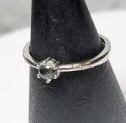 MOLDAVITE RING, ROUND & POLISHED - Size 6 Adjustable and Affordable