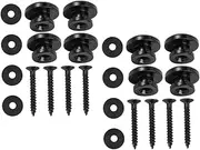 Vaguelly Guitar Strap Lock Button Set Metal Locks for Electric Acoustic Bass Ukulele Straps