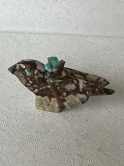 Zuni Rainbird Fetish Daryl Shack Sr Stone Opal Gifts Eyes 0001